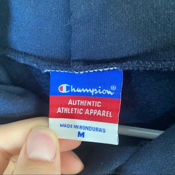 Champion Collegiate Navy Hoodie - Picture 3 of 3